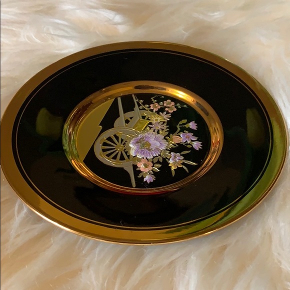 SALE!! Chokin plate 24 karat gold edging. 3 - Picture 6 of 7